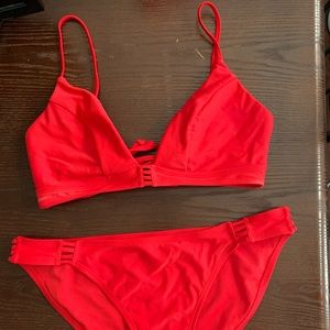 Red Two piece
